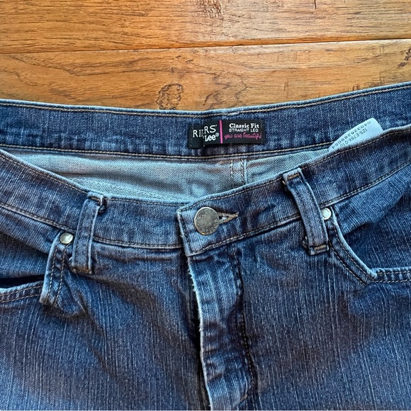 Lee Riders Blue Classic straight Leg Jeans, 14P - Picture 3 of 4